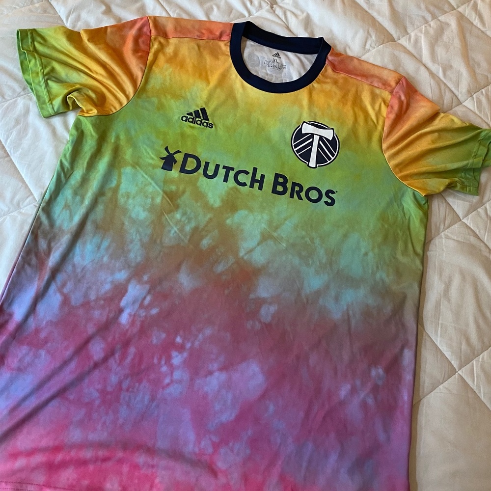 Dutch Bros Portland Timbers Pride Adidas Jersey